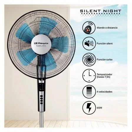 Orbegozo Ventilador de Pie SF 0640 65W 5 Aspas 40cm